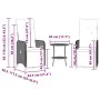 Sillas de jardín reclinables con mesa 2 uds ratán PE gris by , Garden chairs - Ref: Foro24-365707, Price: 297,37 €, Discount: %