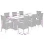 Set comedor jardín 9 pzas y cojines ratán sintético gris von , Gartensets - Ref: Foro24-3277546, Preis: 1,00 €, Rabatt: %