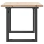 Mesa de centro marco O madera maciza pino y acero 90x40x35 cm de , Mesas de cocina y de comedor - Ref: Foro24-3282664, Precio...