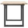 Mesa de centro marco O madera maciza pino y acero 100x50x45 cm de , Mesas de cocina y de comedor - Ref: Foro24-3282666, Preci...