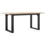 Mesa de centro marco O madera maciza pino y acero 100x50x45 cm de , Mesas de cocina y de comedor - Ref: Foro24-3282666, Preci...
