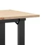 Mesa de centro marco O madera maciza pino y acero 100x50x45 cm de , Mesas de cocina y de comedor - Ref: Foro24-3282666, Preci...