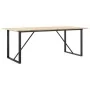 Mesa de comedor marco O madera maciza pino y acero 200x100x75cm by , Kitchen and dining tables - Ref: Foro24-3282679, Price: ...