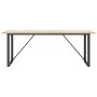 Mesa de comedor marco O madera maciza pino y acero 200x100x75cm by , Kitchen and dining tables - Ref: Foro24-3282679, Price: ...
