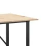 Mesa de comedor marco O madera maciza pino y acero 200x100x75cm by , Kitchen and dining tables - Ref: Foro24-3282679, Price: ...