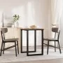 Mesa de comedor marco O madera maciza pino y acero 60x60x75 cm by , Kitchen and dining tables - Ref: Foro24-3282670, Price: 8...