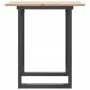 Mesa de comedor marco O madera maciza pino y acero 60x60x75 cm by , Kitchen and dining tables - Ref: Foro24-3282670, Price: 8...