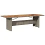 Set de comedor de jardín 11 pzas y cojines ratán sintético gris von , Gartensets - Ref: Foro24-3277552, Preis: 1,00 €, Rabatt: %