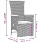 Set de comedor de jardín 11 pzas y cojines ratán sintético gris von , Gartensets - Ref: Foro24-3277552, Preis: 1,00 €, Rabatt: %