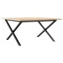 Mesa de centro marco X madera maciza pino y acero 90x90x45 cm de , Mesas de cocina y de comedor - Ref: Foro24-3282687, Precio...