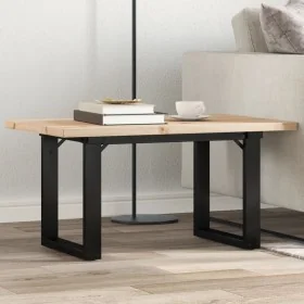 Mesa de centro marco O madera maciza pino y acero 80x50x40,5 cm von , Küchen- und Esstische - Ref: Foro24-3282728, Preis: 76,...