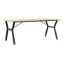 Mesa de comedor marco Y madera maciza pino y acero 200x100x75cm by , Kitchen and dining tables - Ref: Foro24-3282723, Price: ...