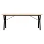 Mesa de comedor marco Y madera maciza pino y acero 200x100x75cm by , Kitchen and dining tables - Ref: Foro24-3282723, Price: ...