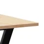 Mesa de comedor marco Y madera maciza pino y acero 200x100x75cm by , Kitchen and dining tables - Ref: Foro24-3282723, Price: ...