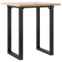 Mesa de comedor marco O madera maciza pino y acero 70x70x75,5cm by , Kitchen and dining tables - Ref: Foro24-3282737, Price: ...