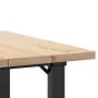 Mesa de comedor marco O madera maciza pino y acero 70x70x75,5cm by , Kitchen and dining tables - Ref: Foro24-3282737, Price: ...