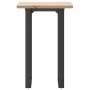 Mesa de comedor marco O madera maciza pino y acero 50x50x75,5cm de , Mesas de cocina y de comedor - Ref: Foro24-3282735, Prec...