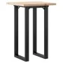 Mesa de comedor marco O madera maciza pino y acero 50x50x75,5cm de , Mesas de cocina y de comedor - Ref: Foro24-3282735, Prec...