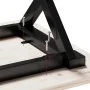 Mesa de centro marco X madera maciza pino y acero 100x50x45,5cm de , Mesas de cocina y de comedor - Ref: Foro24-3282754, Prec...
