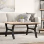 Mesa de centro marco Y madera maciza pino y acero 90x90x45,5 cm von , Küchen- und Esstische - Ref: Foro24-3282775, Preis: 111...