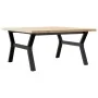 Mesa de centro marco Y madera maciza pino y acero 90x90x45,5 cm von , Küchen- und Esstische - Ref: Foro24-3282775, Preis: 111...