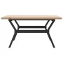 Mesa de centro marco Y madera maciza pino y acero 90x90x45,5 cm von , Küchen- und Esstische - Ref: Foro24-3282775, Preis: 111...