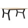 Mesa de centro marco Y madera maciza pino y acero 90x90x45,5 cm von , Küchen- und Esstische - Ref: Foro24-3282775, Preis: 111...