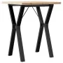 Mesa de comedor marco Y madera maciza pino y acero 60x60x75,5cm by , Kitchen and dining tables - Ref: Foro24-3282780, Price: ...