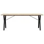 Mesa de comedor marco Y madera maciza pino acero 200x100x75,5cm von , Küchen- und Esstische - Ref: Foro24-3282789, Preis: 218...