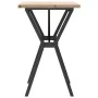 Mesa de comedor marco Y madera maciza pino y acero 80x50x75,5cm de , Mesas de cocina y de comedor - Ref: Foro24-3282782, Prec...