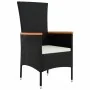 Set de comedor jardín 11 pzas con cojines ratán sintético negro by , Garden sets - Ref: Foro24-3277527, Price: 1,00 €, Discou...
