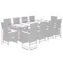 Set de comedor jardín 11 pzas con cojines ratán sintético negro by , Garden sets - Ref: Foro24-3277527, Price: 1,00 €, Discou...