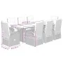 Set de comedor de jardín 9 pzas y cojines ratán sintético negro by , Garden sets - Ref: Foro24-3277635, Price: 1,00 €, Discou...