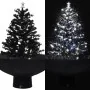 Árbol de Navidad con nieve con base de paraguas PVC negro 75 cm by , Christmas trees - Ref: Foro24-289931, Price: 99,92 €, Di...