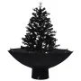 Árbol de Navidad con nieve con base de paraguas PVC negro 75 cm by , Christmas trees - Ref: Foro24-289931, Price: 99,92 €, Di...
