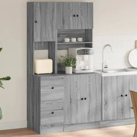 Mueble de cocina madera de ingeniería gris Sonoma 95x50x180 cm de , Armarios de cocina - Ref: Foro24-3276537, Precio: 281,54 ...
