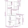 Mueble de cocina madera de ingeniería gris Sonoma 95x50x180 cm de , Armarios de cocina - Ref: Foro24-3276537, Precio: 281,54 ...