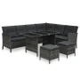 Set de sofás de jardín 4 piezas y cojines ratán sintético gris von , Gartensets - Ref: Foro24-48146, Preis: 684,96 €, Rabatt: %