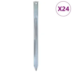 Clavijas para tienda 24 uds acero galvanizado 30 cm Ø20 mm von , Zeltzubehör - Ref: Foro24-4009338, Preis: 18,82 €, Rabatt: %