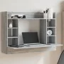 Escritorio de pared madera ingeniería gris Sonoma 105x48x75 cm von , Schreibtische - Ref: Foro24-847973, Preis: 76,74 €, Raba...