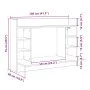 Escritorio de pared madera ingeniería gris Sonoma 105x48x75 cm von , Schreibtische - Ref: Foro24-847973, Preis: 76,74 €, Raba...
