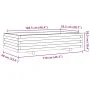 Jardinera de madera maciza Douglas 110x60x26,5 cm by , Pots and planters - Ref: Foro24-847351, Price: 94,17 €, Discount: %