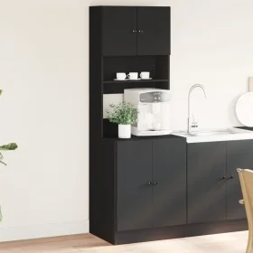 Mueble de cocina madera de ingeniería negro 60x50x180 cm de , Armarios de cocina - Ref: Foro24-3276638, Precio: 191,46 €, Des...