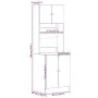 Mueble de cocina madera de ingeniería negro 60x50x180 cm von , Küchenschränke - Ref: Foro24-3276638, Preis: 191,46 €, Rabatt: %