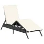 Tumbonas con cojines 2 unidades ratán sintético negro by , Loungers - Ref: Foro24-3261578, Price: 274,32 €, Discount: %