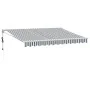 Toldo retráctil aluminio y tela antracita y blanco 3,5x2,5 m de , Toldos - Ref: Foro24-3216114, Precio: 299,21 €, Descuento: %