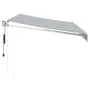 Toldo retráctil aluminio y tela antracita y blanco 3,5x2,5 m de , Toldos - Ref: Foro24-3216114, Precio: 299,21 €, Descuento: %