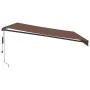 Toldo retráctil automático con luces LED marrón 450x350 cm von , Markisen - Ref: Foro24-3215410, Preis: 630,31 €, Rabatt: %