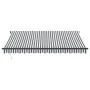 Toldo retráctil automático gris antracita y blanco 400x350 cm by , Awnings - Ref: Foro24-3215810, Price: 456,75 €, Discount: %