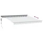 Toldo retráctil automático gris antracita y blanco 400x350 cm by , Awnings - Ref: Foro24-3215810, Price: 456,75 €, Discount: %
